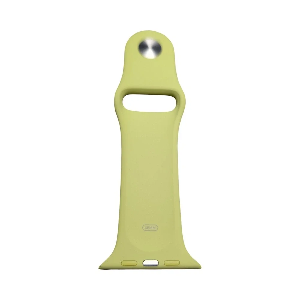 44-P Apple Watch 46mm Sport Band S/M - Yellow / Green ⬇️ Small Divot